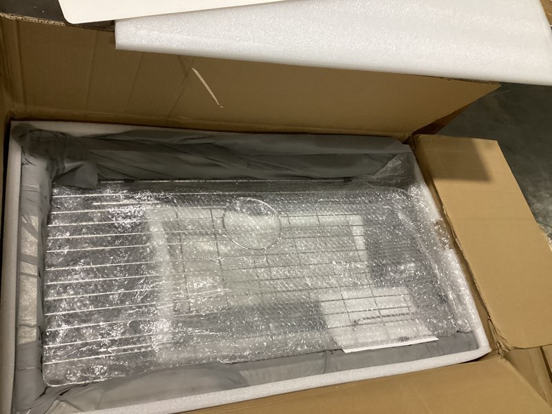 Condition photo showing New/Like New for 20-inch undermount kitchen sink black, t304 stainless steel single bowl kitchen sink undermount, 9-inch deep sink bowl small bar sink, d20"xw16"xh9" d20"xw16"xh9" black