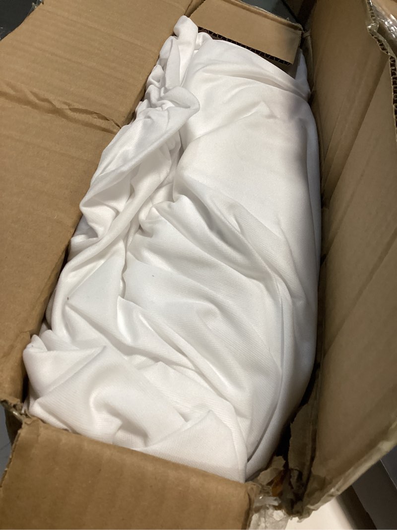 Condition photo showing As Is for Chunlei Waterproof Duvet Cover King Size 3-Piece Set, 90x106 Inch Breathable Bedding Protector, Ultra Soft Comforter Cover with Zipper, Includes 2 Pillow Shams (Comforter Not Included), White White King