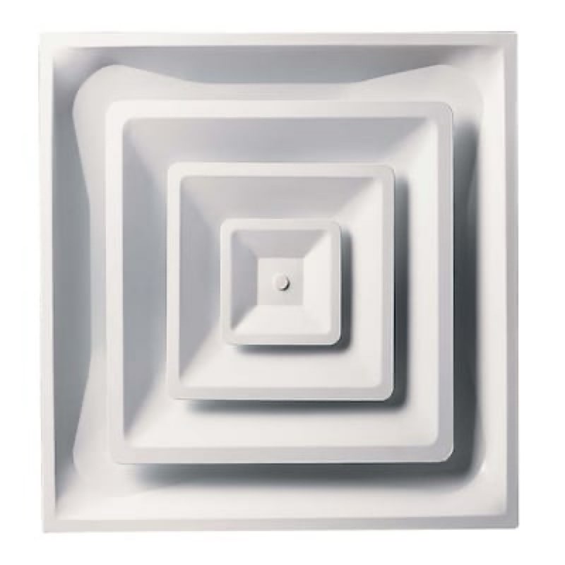 RELIABILT 24-in x 24-in 3-cone Steel Ceiling Diffuser in White