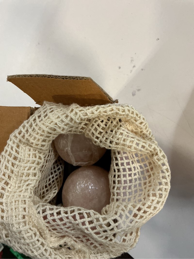 Condition photo showing Good Condition for UMAID Himalayan Salt Massage Balls 6-Pack with Cotton Mesh Bag, Natural Therapy Stones for Hot & Cold Muscle Relief, Relaxation & Spa Massage, Warm in Microwave or Chill in Freezer