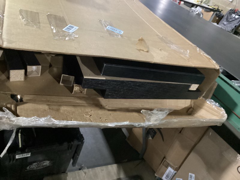 Condition photo showing Good Condition for Furinno CLASSIC Coffee Table, Modern Rectangle Coffee Table with Triple Thick Tabletop, Side Table for Living Room, Home Office, Black Black Rectangle