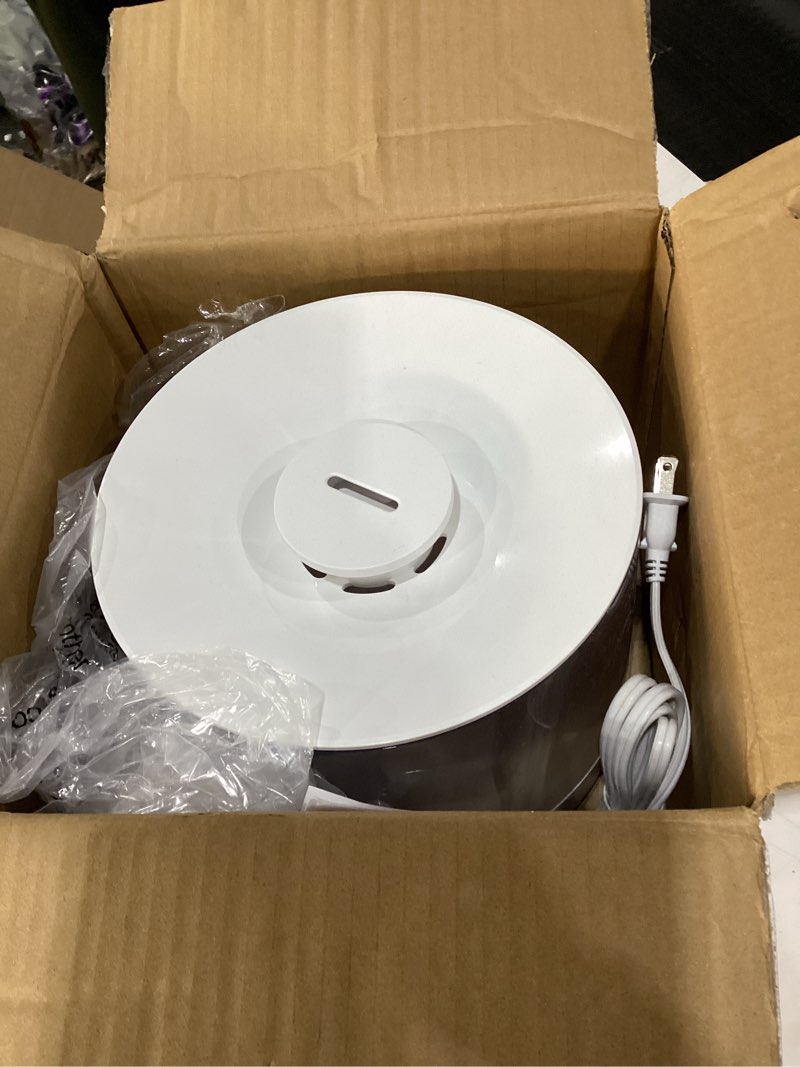 Condition photo showing As Is for NOT TESTED Vornado MISTIC 4 Whole Room Ultrasonic Humidifier, Top-Fill, Aromatherapy, 1-Gallon Tank, 3 Mist Settings, Ambient Lighting, Whisper-Quiet, Included Scent Pads, Air Humidifier for Kids and Home