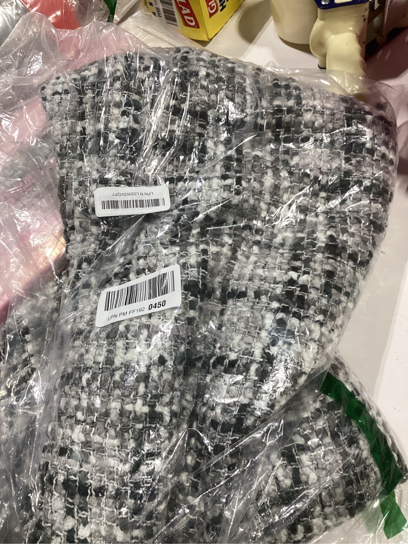 Condition photo showing New/Like New for Multi-Color Grey Cable Knitted Throw Blanket for Couch,50"X60" Boho Style Textured Blankets for Home Decor,Super Soft Warm Cozy Chunky Knit Blanket with Decorative Tassels for Bed and Sofa Multi-color Grey 50"x60"