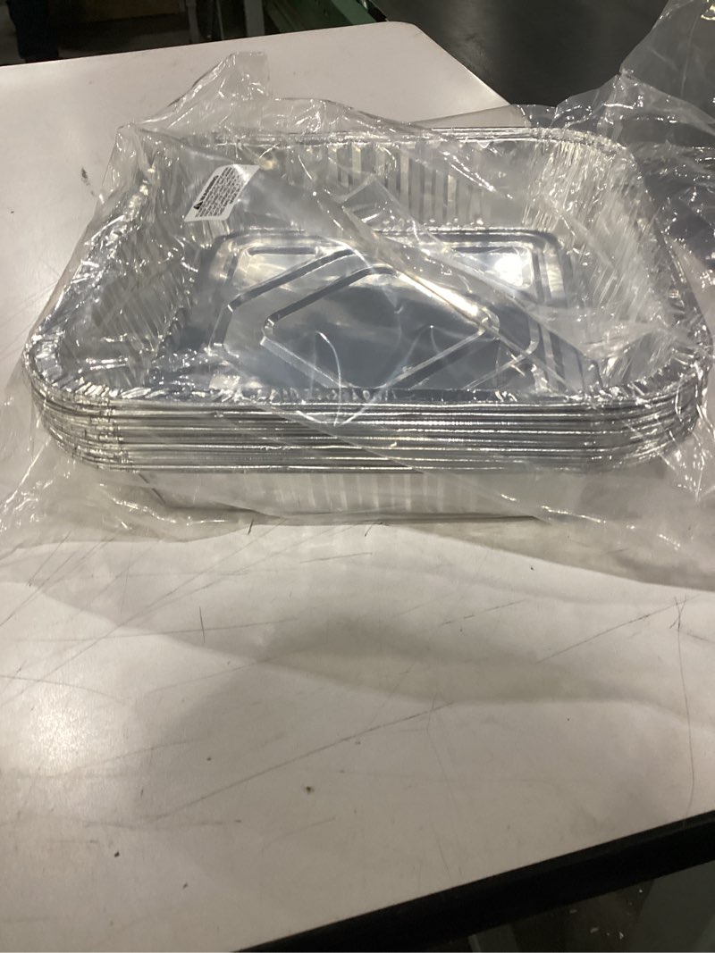Condition photo showing New/Like New for Thickened Disposable 9'' X 9'' Inch Square Aluminum Foil Baking Pans for Air Fryer Toaster Oven Baking Pan for Cake or Brownie Dish (20)