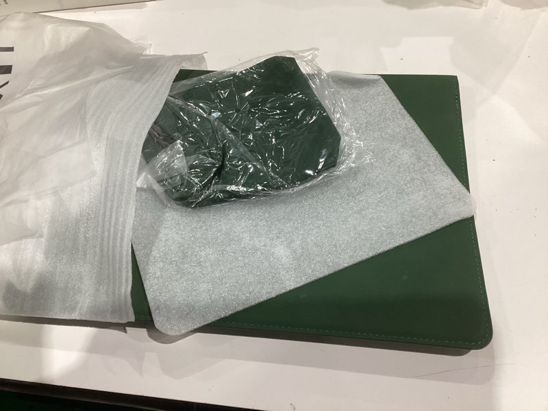 Condition photo showing item condition for HYZUO 13 Inch Laptop Sleeve Case with Stand for 2026-2018 MacBook Air 13 M4 M3 M2 M1, 2026-2016 MacBook Pro 13 M2 M1, 13" iPad Pro/Air, Surface Pro 11/10/9, XPS 13, with Pouch, Midnight Green 13 Inch Midnight Green