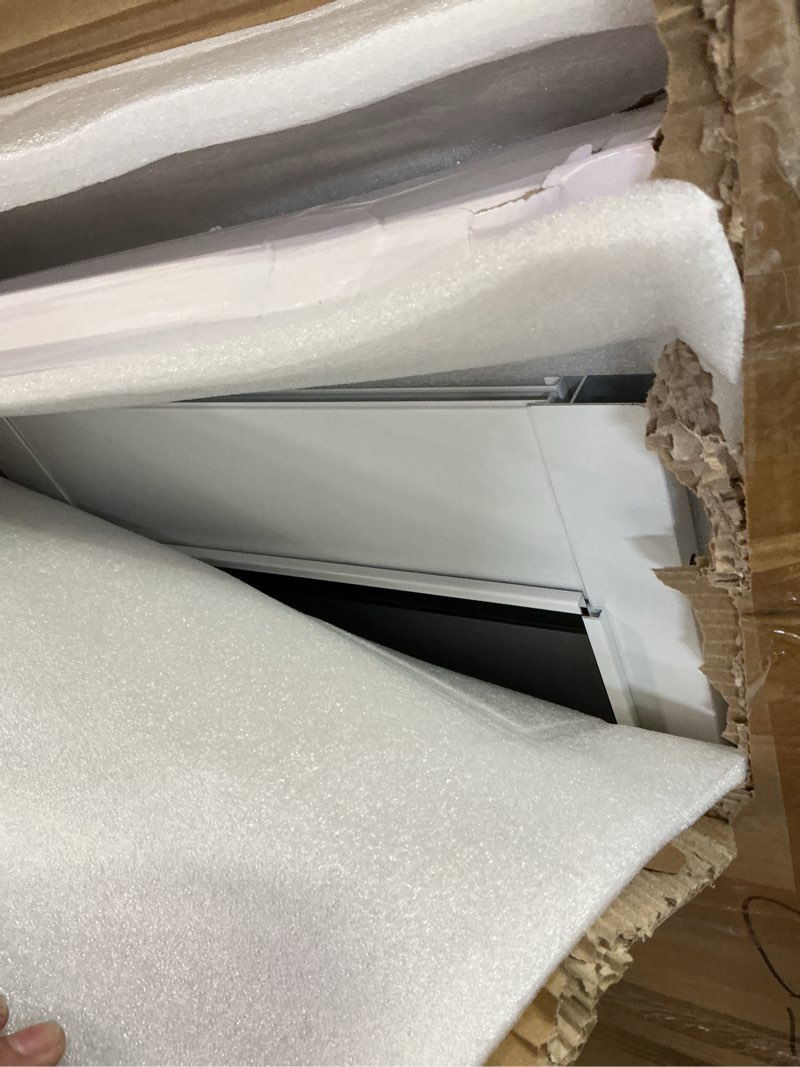 Condition photo showing Good Condition for dog door for sliding glass door with magnetic flat, installed on either left or right side?sliding door pet doggie door insert with lock, adjustable height no-cut required doggy door 81'' sliding door large 11''×16.3'' flap size