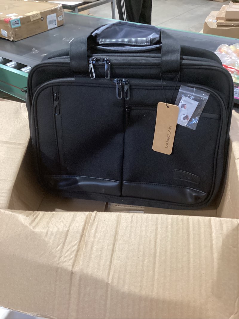 Condition photo showing As Is for VANKEAN 17.3 Inch Rolling Laptop Bag, Waterproof Overnight Rolling Bags, Laptop Bags for Travel/Work/Business, Stylish Carry on Briefcase, Black
