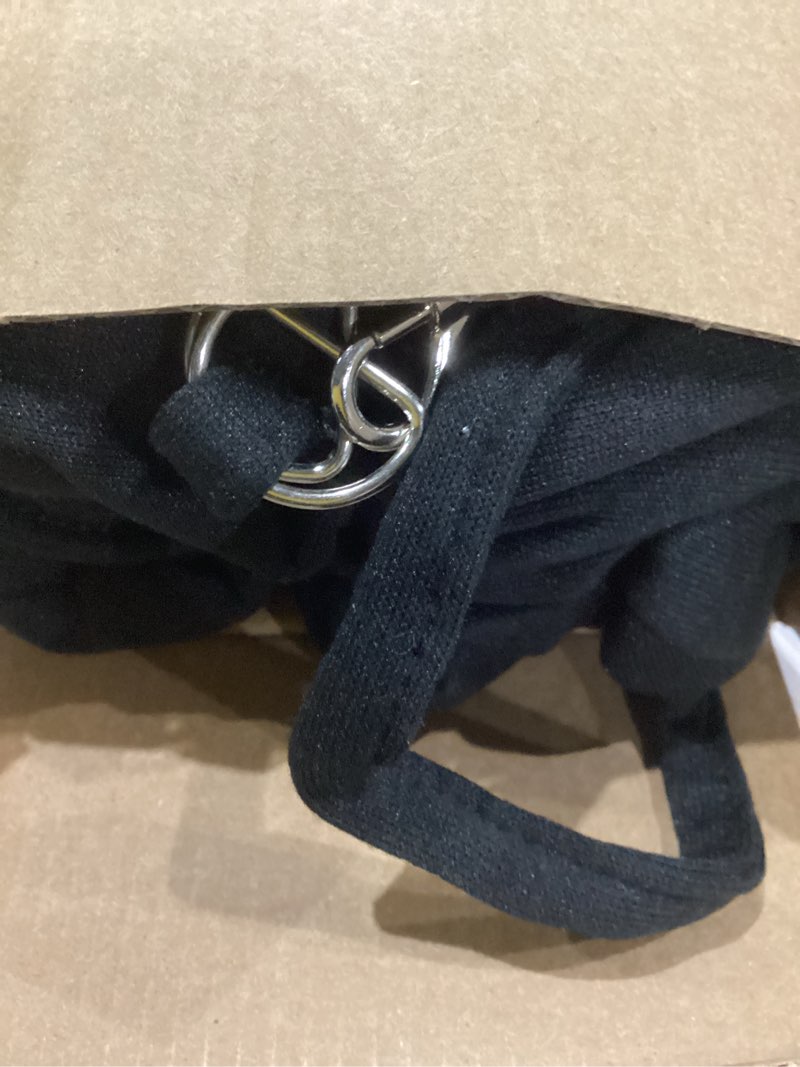 Condition photo showing Good Condition for CUBY Dog and Cat Sling Carrier - Small Dog Carrier Sling with Adjust Strap & Zip Pocket, Hands Free Soft Dog Slings for Small Dogs Cats Puppy Pets Outdoor Travel Safety Purse Bag (Black) Adjust strap 1.0 Black