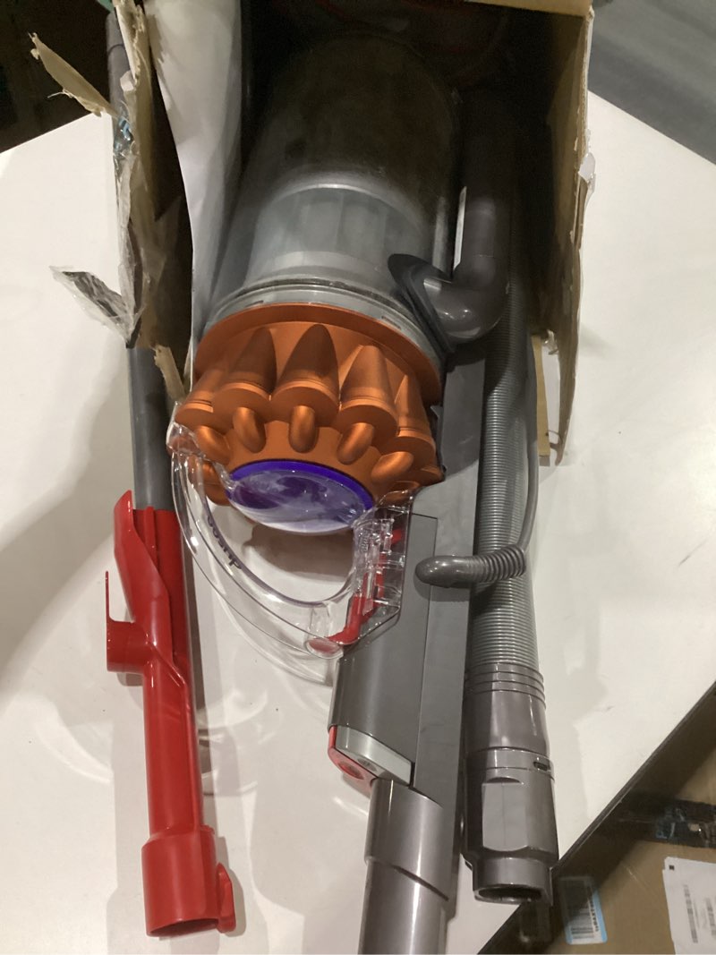 Condition photo showing As Is for dyson ball animal 3 extra upright vacuum, corded, 290aw, de-tangling motorbar cleaner head for all floors, 3 suction modes, specialized pet tools, not tested, used