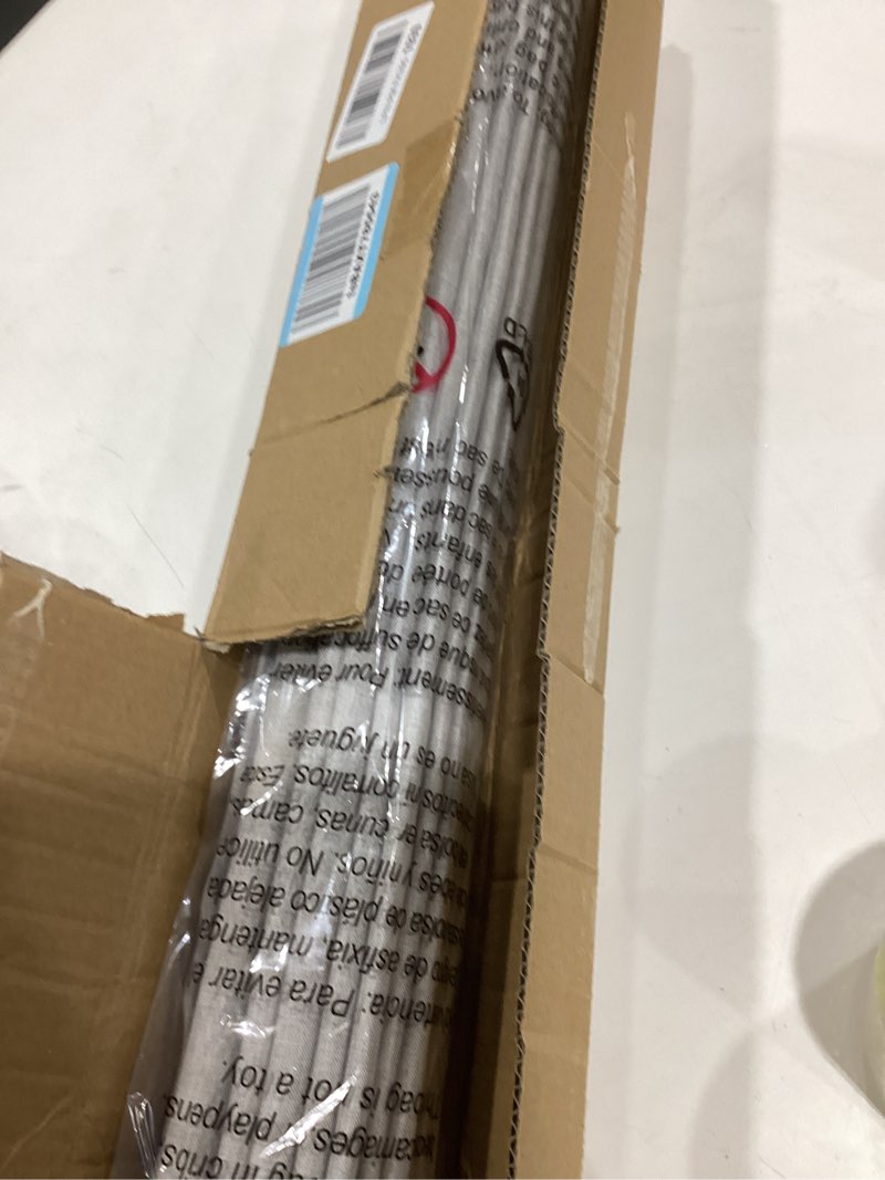 Condition photo showing Good Condition for LazBlinds No Drill Roman Shades for Windows, Cordless Blackout Window Shades with UV Protection, Polyester Fabric for Bedroom & Living Room, 33" W x 64" H, Natural Blackout - Faux Linen - Natural 33"W x 64"H