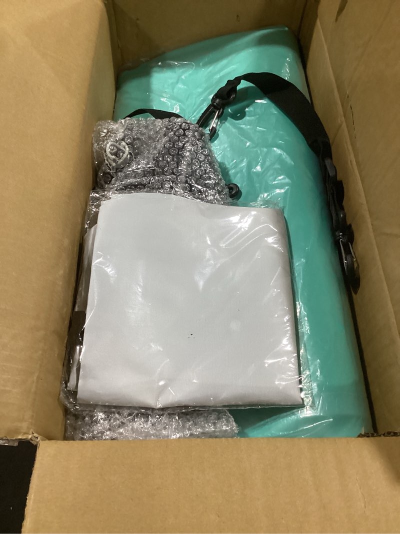 Condition photo showing Good Condition for zlx paddle board seat with back support, portable kayak seat, air pump included, universal inflatable seat for adults, foldable ergonomic design, easy fix for outdoor fishing/kayaking/camping turquoise with air pump