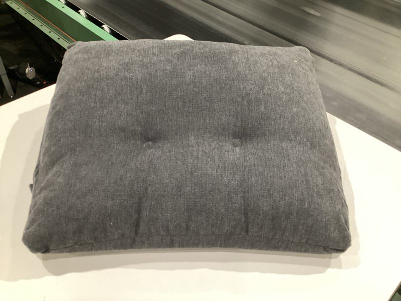 Condition photo showing As Is for TANYOO Back Support Pillow for Recliner Soft Dual Layer Lumbar Support Pillow with Memory Foam Shreds Ergonomic Orthopedic Couch Back Cushions for Elderly Lower Back Pain Relief Dark Grey