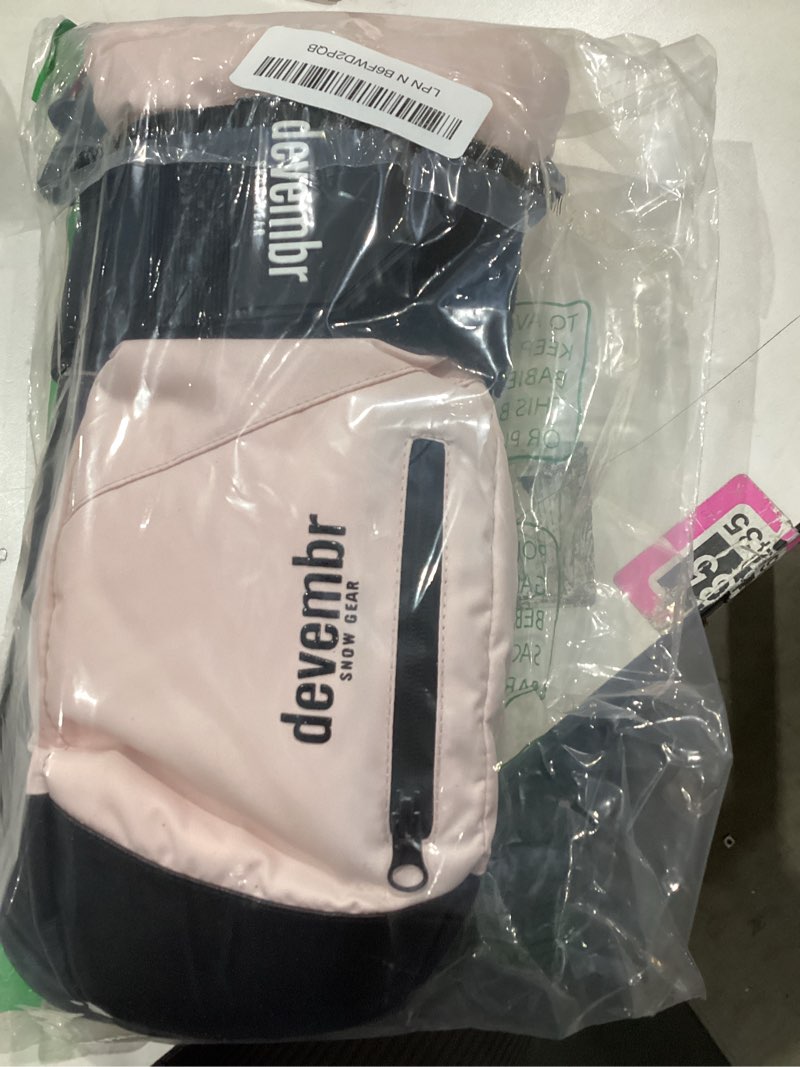 Condition photo showing Good Condition for devembr Snowboarding Gloves with Wrist Guards, Ski Gloves Touchscreen, Light Pink, M