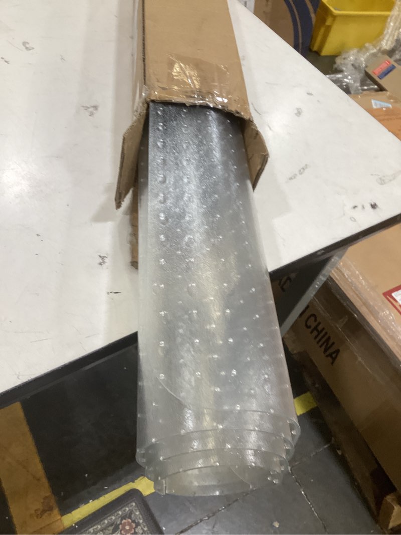 Condition photo showing Good Condition for office chair mat for carpet, 36"x48" heavy duty pvc floor protector, non-slip clear computer desk mat for low-pile & flat carpets, rolling chair mat for home office & gaming