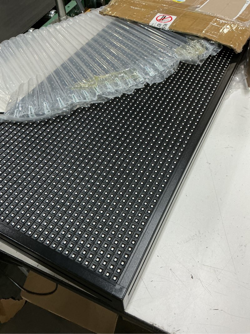 Condition photo showing Good Condition for p10 led sign 39"x14" outdoor waterproof led display, high brightness wifi programmable scrolling message board for store, restaurant, advertising