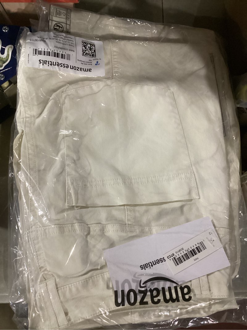 Condition photo showing Good Condition for Amazon Essentials Women's Stretch Chino Utility Detail Pant (Previously Goodthreads) 12 Ivory