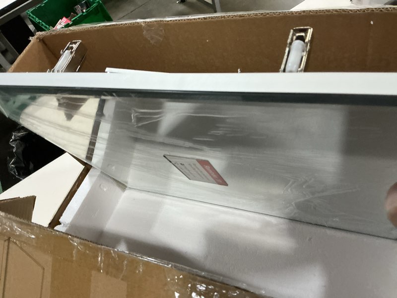 Condition photo showing Good Condition for tetote 14 x 18 medicine cabinet with tempered beveled mirror silver aluminum cabinet dtc hinges, stepless adjustable shelf, recessed/surface-mounted 18"l x 14"w silver