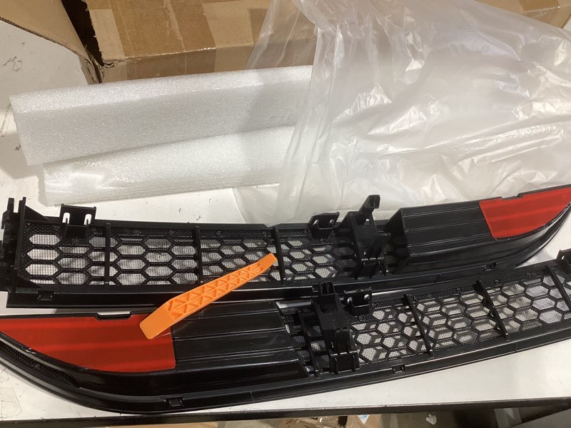 Condition photo showing Good Condition for psler front bumper grill mesh - fit for 2024 2025 model 3 highland front bumper lower grille front mesh grille lower bumper grill cover for model 3 refresh accessories 2024 2025 for model 3 2024