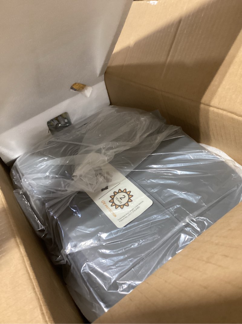 Condition photo showing New/Like New for Retractable Garden Hose Reel 5/8 in x 100 ft Upgraded UV Resistant Heavy Duty Automatic Hose Reel Wall Mount 3/4 in Brass Fitting 9 Pattern Nozzle Any Length Lock Slow Retraction 180° Swivel