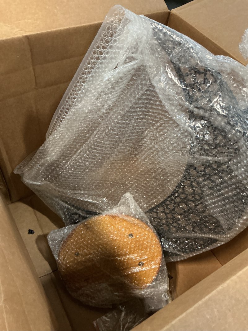 Condition photo showing As Is for 3ft Large Metal Ramadan Decorations Islamic Crescent Moon Decor with Lantern Eid Mubarak Kareem LED Light Decor Islamic Table Centerpieces Gift for Muslims in Ramadan Eid(Gold) Gold 3ft