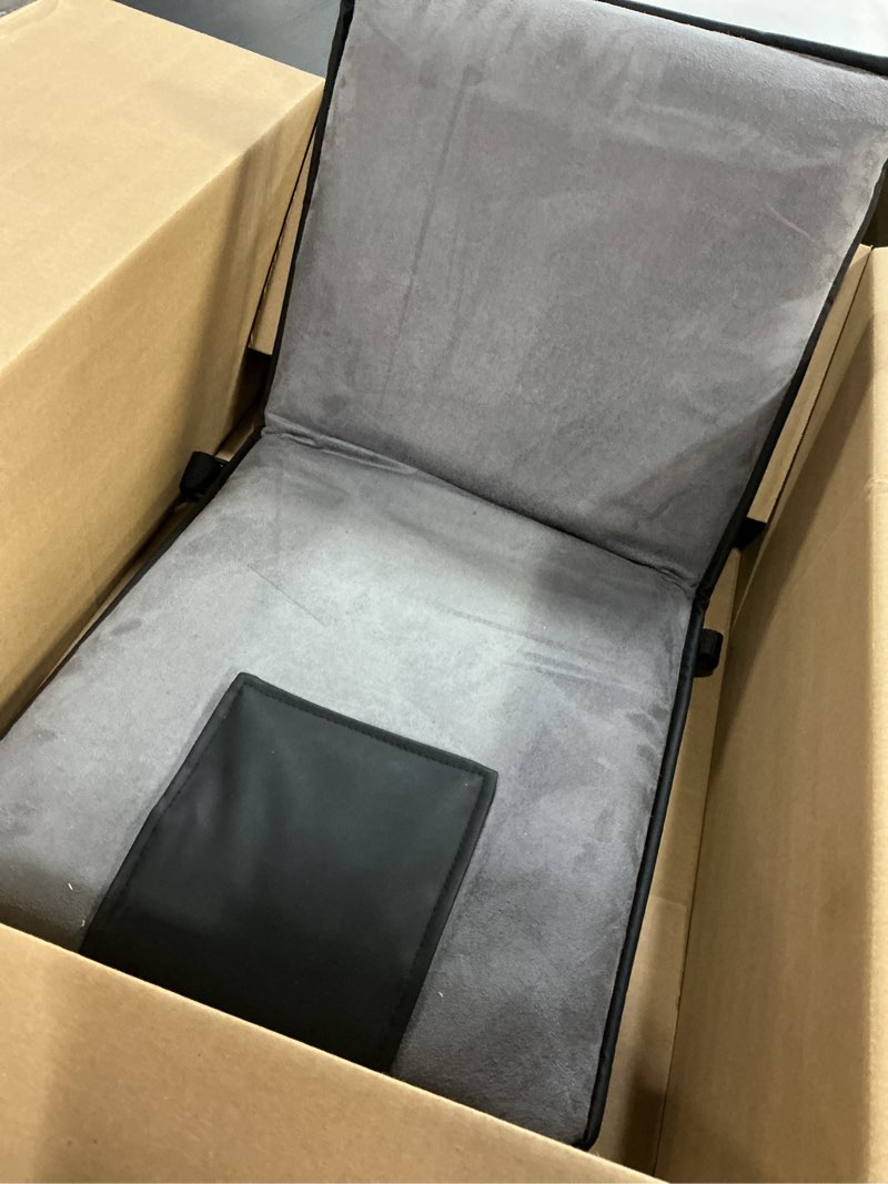 Condition photo showing As Is for vevor floor chair, 6-position adjustable meditation chair with back support, folding sofa chair for reading tv watching and gaming, portable floor seat lounge sofa chair for kids teens adults, gray