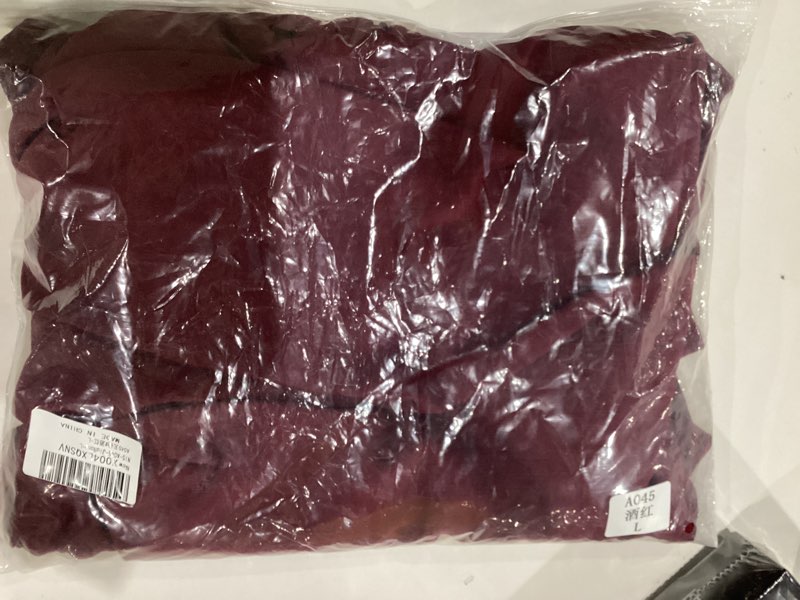 Condition photo showing New/Like New for Nova In Sky Women's 2025 One Shoulder Bodycon Ruched Midi Dresses Slit Formal Cocktail Fall Wedding Guest Dresses Wine Red Small