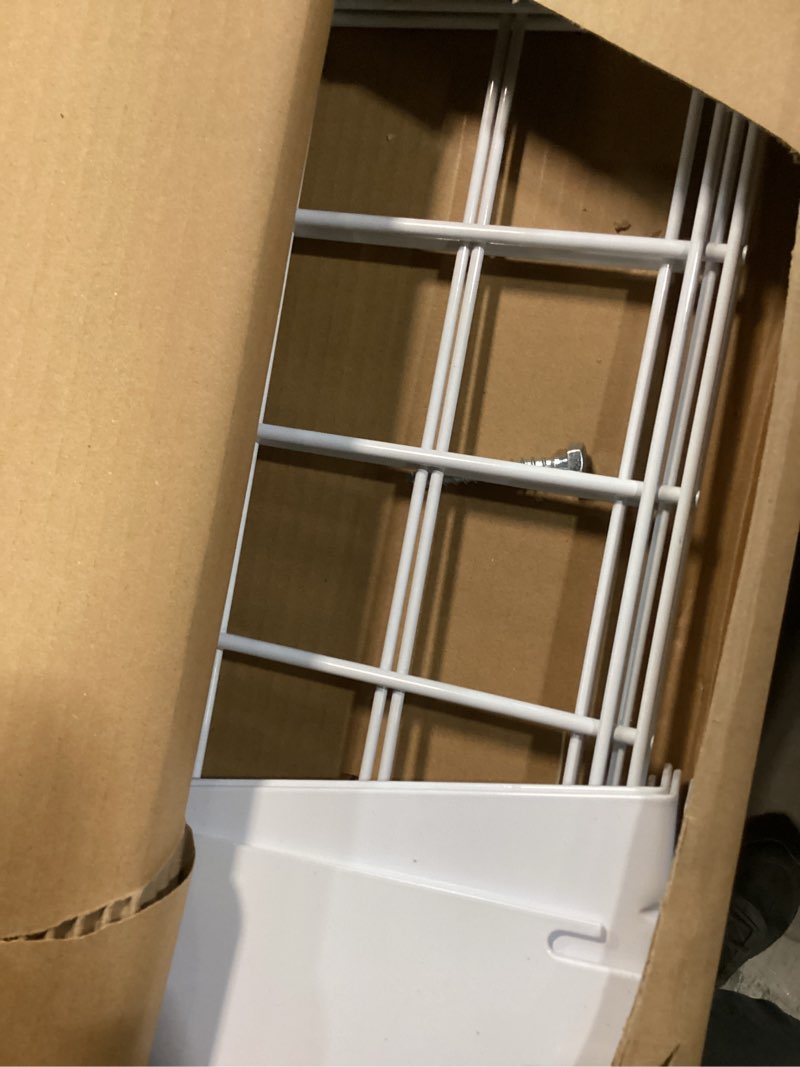 Condition photo showing Good Condition for Wallmaster 2-Pack 15x45 Heavy Duty Garage Wall Shelving 45-inch-by-15-inch Wall Mount Garage Storage Rack Floating Shelves Max Load 400lb White