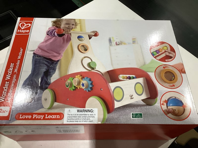 Condition photo showing Good Condition for Hape Wooden Push and Pull Music Learning Walker| Multiple Activities Center for Toddlers Ages 10 Months and Up, SIMILAR TO STOCK PHOTOS