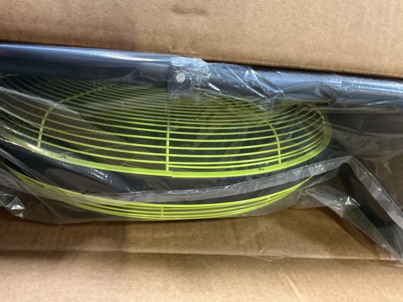 Condition photo showing New/Like New for 20'' large battery fan, portable cordless camping fan, rechargeable battery floor fans, 360° tilt, wireless, usb output, for home office gazebo greenhouse outside gym 20" fan