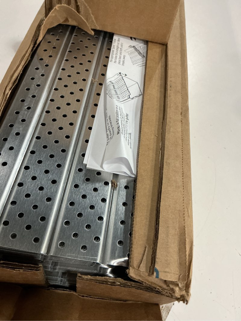 Condition photo showing Good Condition for flowguard gutter guard, usa made professional diy 5 inch 50-year gutter cover leaf protection system - white - aluminum - 125 feet - by flexxpoint 125' white