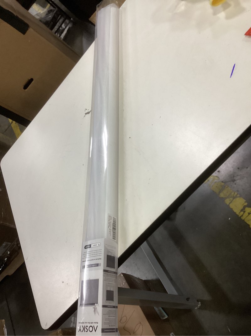 Condition photo showing New/Like New for AOSKY Cordless Roller Shades Blackout Blinds for Windows Room Darkening Rolled Up Shades with Spring System, UV Protection Window Shades Door Blinds for Home and Office (39" W x 72" H,White) 39"W x 72"H White