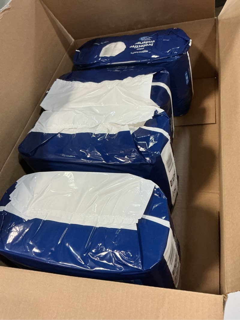 Condition photo showing New/Like New for Amazon Basics Unisex Protective Underwear, Overnight Absorbency, Large, 56 Count, (4 Packs of 14)