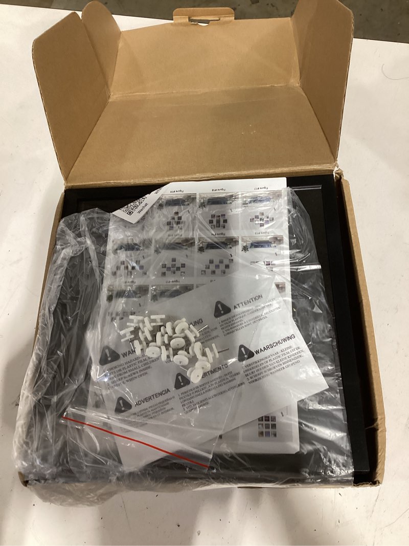 Condition photo showing Good Condition for 8x8 picture tiles | mix tiles picture frames stick on wall | photo tiles peel and stick picture frames as gallery wall frame set (black - 9 pcs)