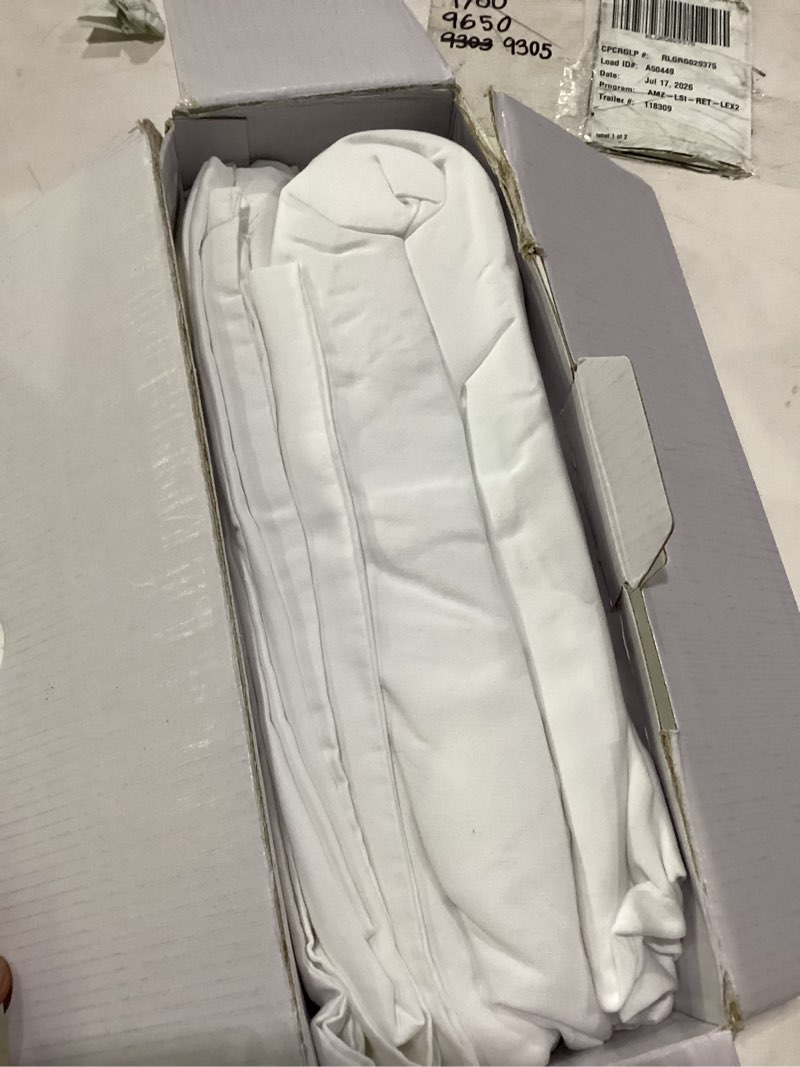 Condition photo showing New/Like New for 400-thread-count 100% cotton sheet pure white queen-sheets set  4-piece long-staple combed cotton best-bedding sheets for bed  breathable  soft & silky sateen weave fits mattress 16   deep pocket