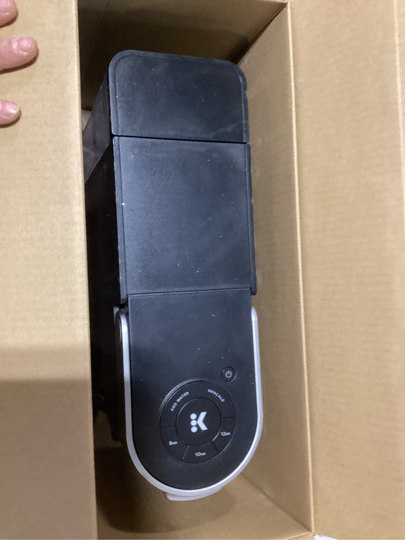 Condition photo showing As Is for Keurig K-Slim Single Serve K-Cup Pod Coffee Maker, Multistream Technology, 3 Brew Sizes, Slim and Sleek Design, 46oz Removable Reservoir, Black