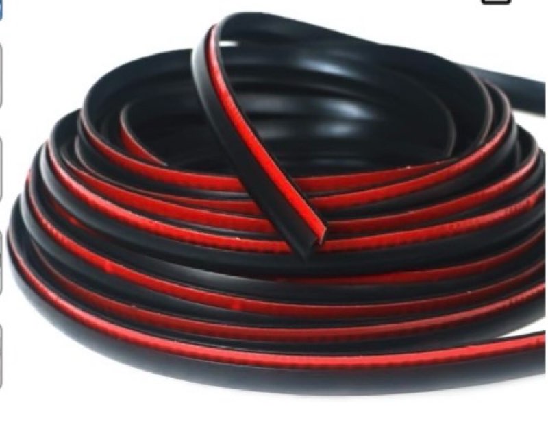 Fender Flare Rubber Seal, Fender Flare Edge Trim, Fender Flare Gasket, Fender Flares Trim for Car and Truck Wheel Wells, Bonds w/Automotive-Grade Adhesive Tape