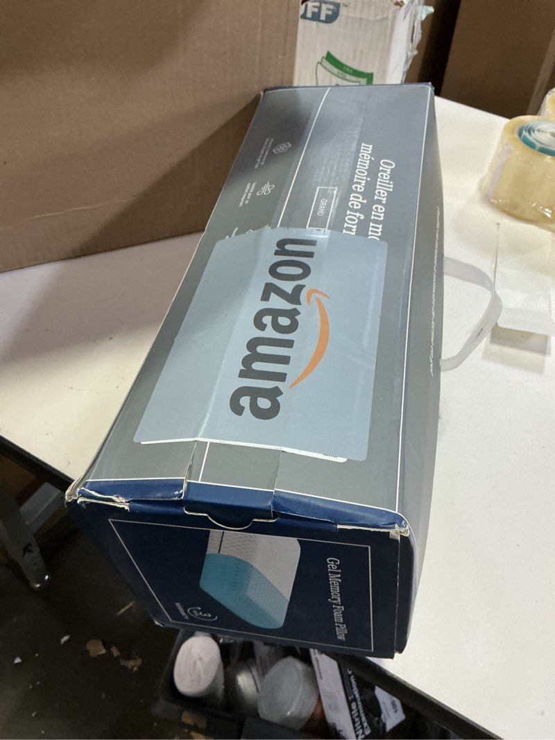 Condition photo showing New/Like New for Weekender Gel Memory Foam Pillow - Queen Size - 1-Pack - Medium Plush Feel - Neck and Shoulder Support - Side, Stomach, and Back Sleepers - Home, Hotel, & Hospital Essentials - CertiPur Certified Queen 1 Pack