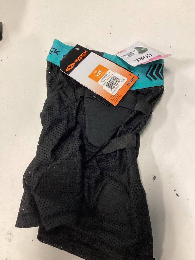 Condition photo showing Good Condition for shock doctor girls' loose hockey shorts, xxs, black