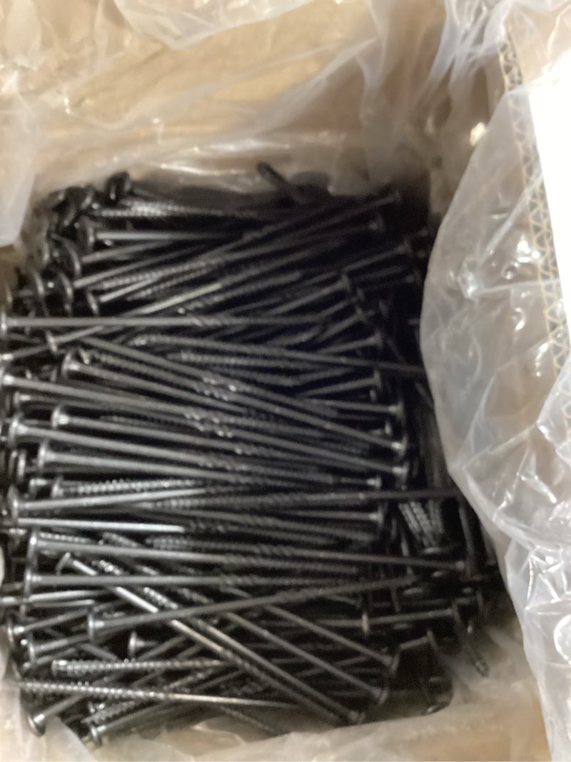 Condition photo showing Good Condition for #14 heavy-duty wood screws, star drive deck screws, rust resistant timber screws for timber/log/landscaping wood (6 inch,500pcs,black) 6 inch black 500