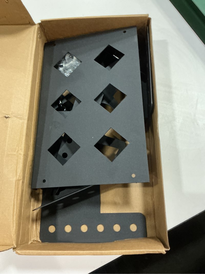 Condition photo showing As Is for metal steel battery mounting trays bracket, bolt-in battery tray, tray fits up to 10.63"×7.06"×7.5" battery, for car rv trailer boat truck marine, waterproof,anti-corrosion, no rusting