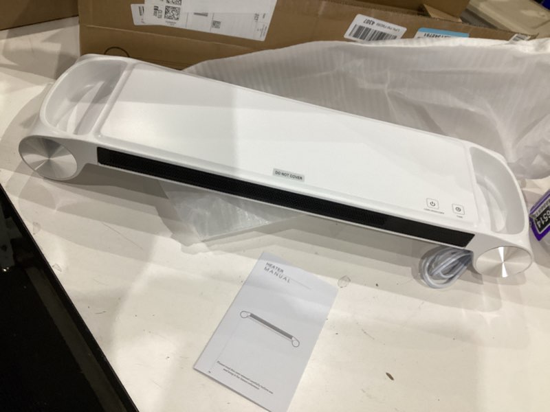 Condition photo showing Good Condition for desk heater for office 330w - 2 in 1 monitor stand desk heater with timer 2 heat levels usb ports - quiet keyboard office hand warmer - w