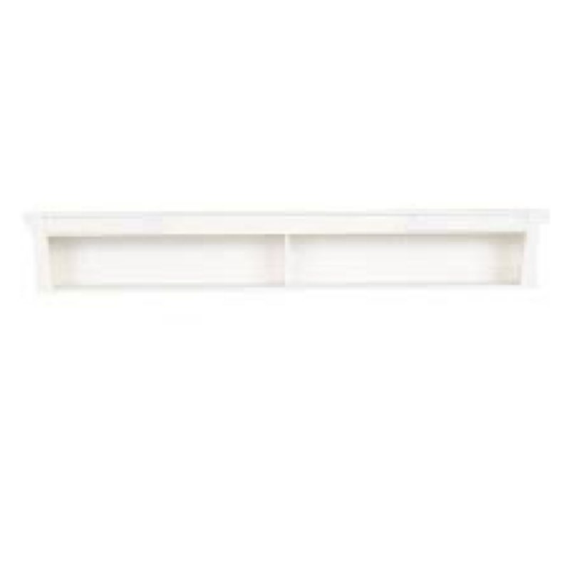 Deco 79 Wooden Floral Room Wall Shelf Floating Shelf with Brown Distressing, Display Shelf 72" x 8" 