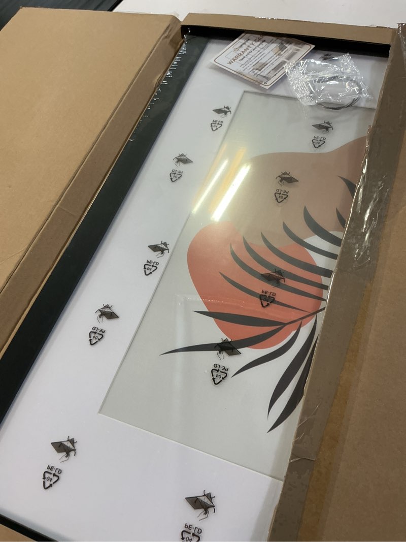 Condition photo showing Good Condition for 16x20 frame, black wood style - display posters 11 x 14 with mat or 16x20 without mat, wall mounting horizontal and vertical, 1 pack black 16x20 in