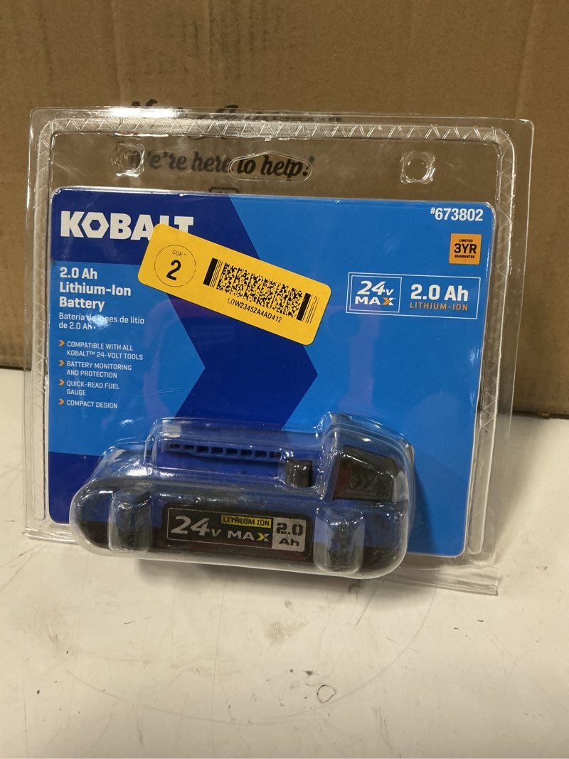 Condition photo showing Good Condition for kobalt 24-v lithium battery (2 ah)