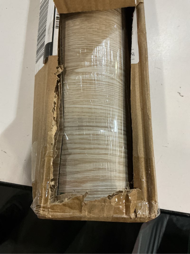 Condition photo showing Good Condition for Oxdigi Peel and Stick Vinyl Flooring Roll 23"x 118"/19 Sq.Ft, Thicken Self Adhesive Vinyl Floor Tiles Wood Plank Flooring Waterproof Wear-Resistant for Any Room, Easy DIY Floor Coverings, Light Wood 23.6"W x 118"L Light Wood