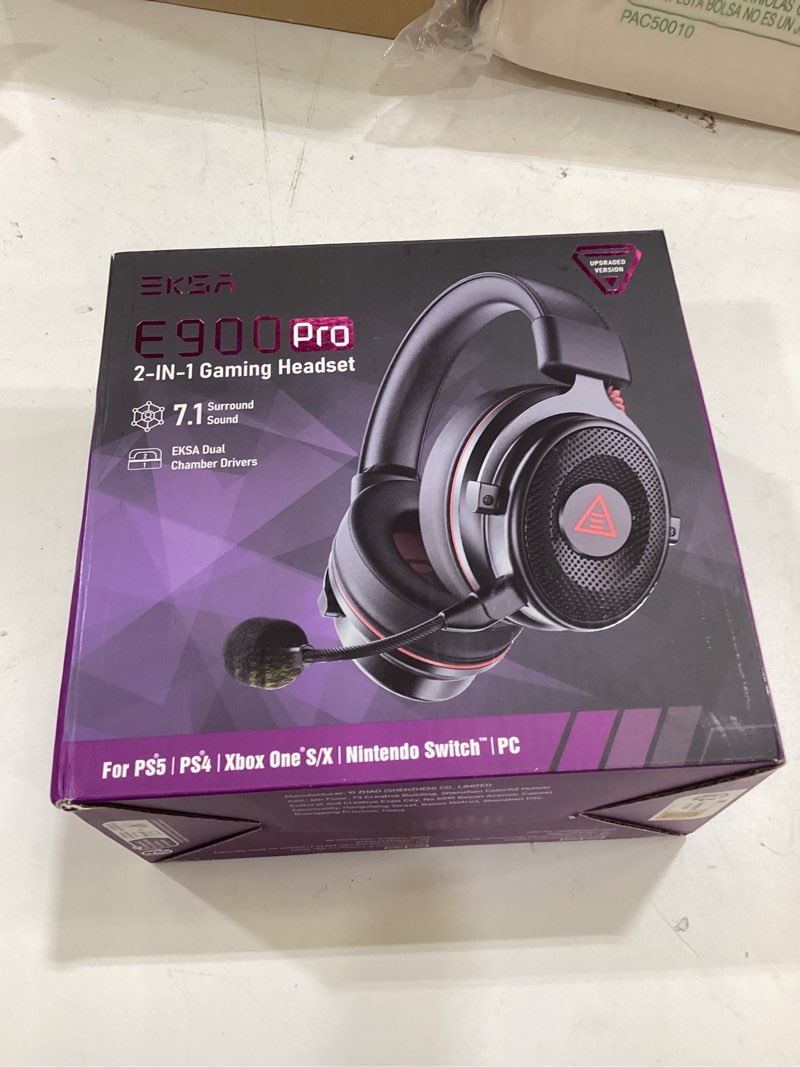 Condition photo showing As Is for eksa e900 pro gaming headset