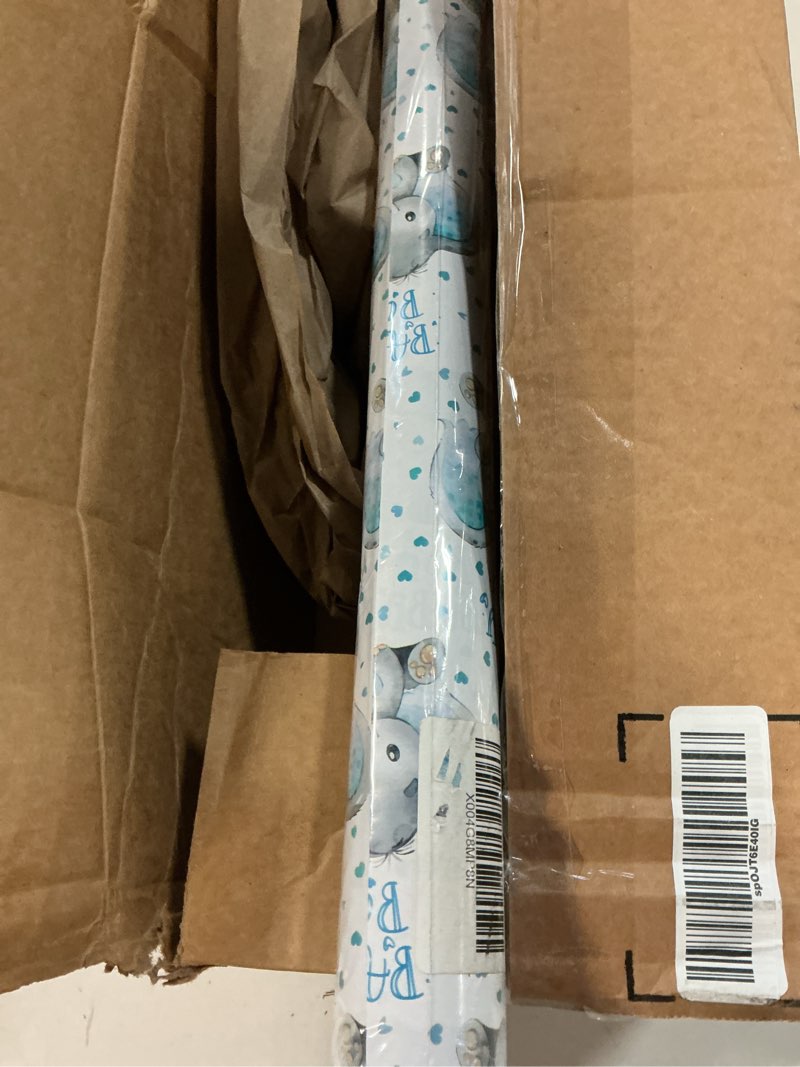 Condition photo showing Good Condition for wrapaholic 30 inch baby boy wrapping paper - 30 inch x 33 feet - adorable blue elephant design for baby shower, party, holiday 30 x 394 inch (pack of 1) elephant - blue
