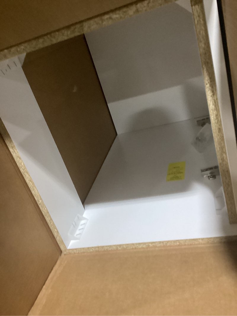 Condition photo showing Good Condition for Project Source Dover 18-in True White Single Sink Bathroom Vanity with White Cultured Marble