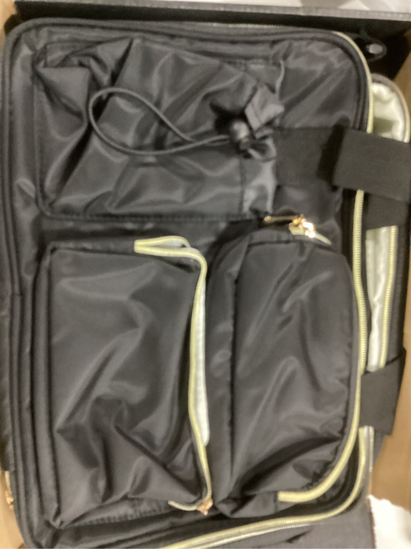 Condition photo showing Good Condition for Bible Cover Case for Women, Large Bible Bag with Removable Pencil Case, Water Bottle Pocket and Shoulder Strap for Bible Study Supplies, Church Carrying Journaling Kit, Christian Gift for Women Black