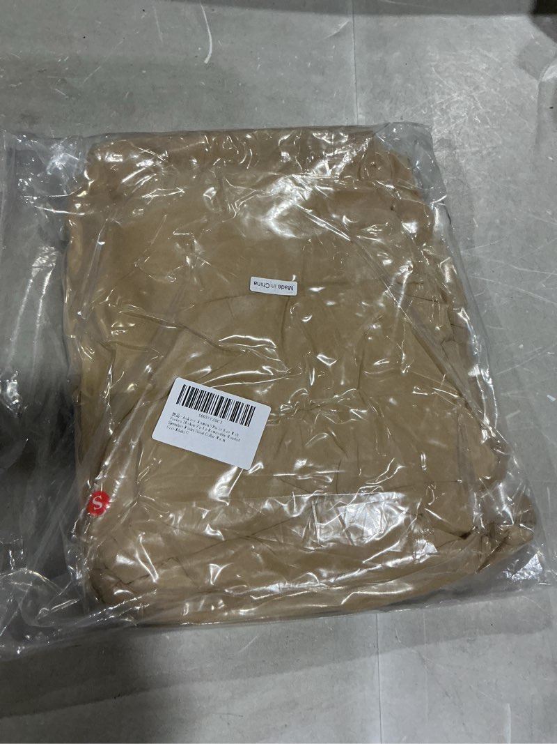 Condition photo showing New/Like New for Women'S Puffer Vest With Pockets Thicken Zip Up Removable Hooded Sleeveless Winter Stand Collar Warm GiletKhaki, SMALL